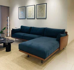green sofaset Green sofa set in contemporary living room interior