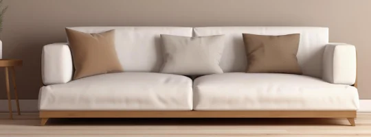 white setie Customised sofa design for modern living room interior