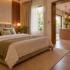Finished bedroom and modular kitchen planned from an interior design 3D preview in a Malappuram home